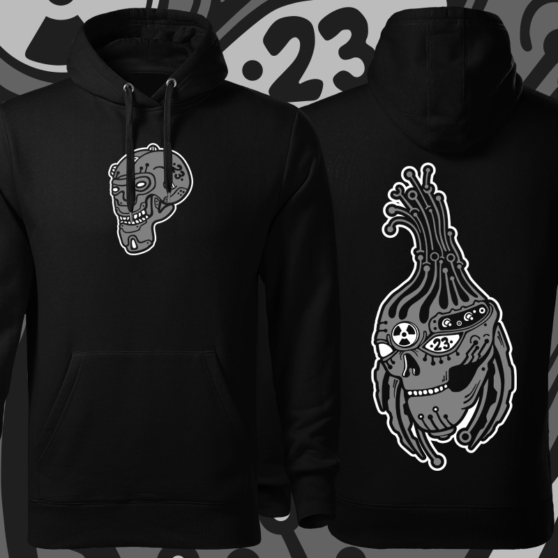 Mikina tekno pánská 23 heads 