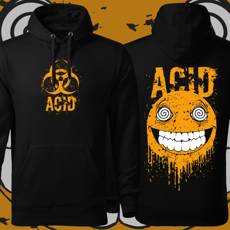 Mikina tekno pánská Acid smile