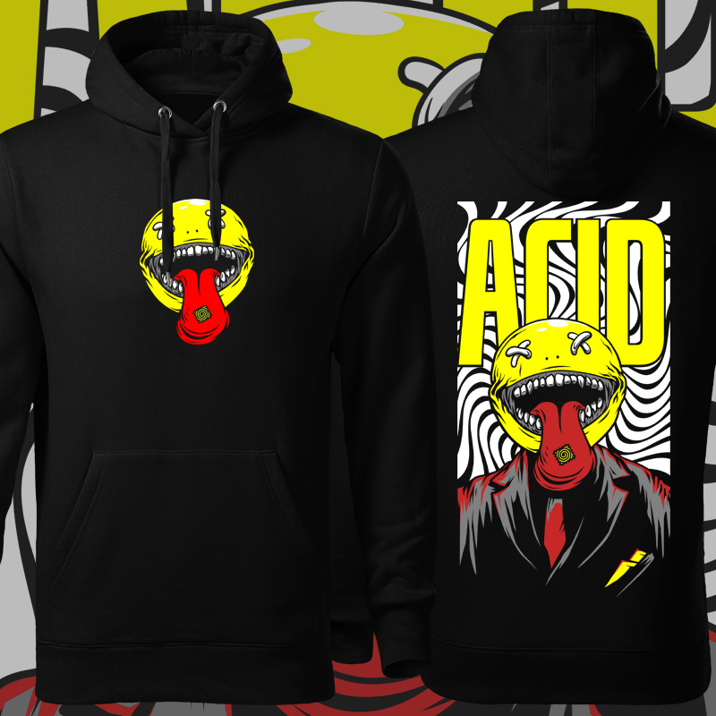 Mikina tekno pánská Acid smile