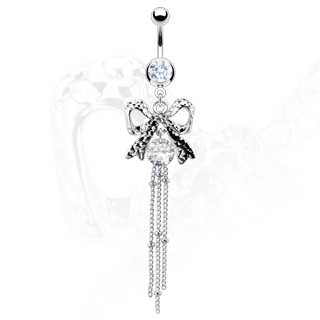 Piercing do pupíku čirá mašle