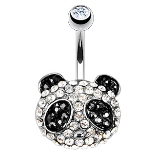 Piercing do pupíku panda