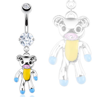 Piercing do pupíku čirá medvěd