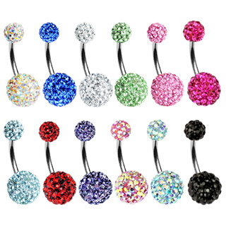 Piercing do pupíku růžová
