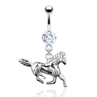 Piercing do pupíku čirá kůň