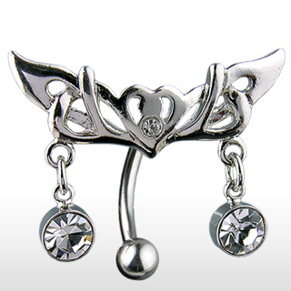 Piercing do pupíku čirá