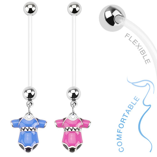 Piercing do pupíku růžová