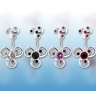 Piercing do pupíku čirá
