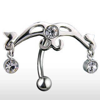 Piercing do pupíku čirá