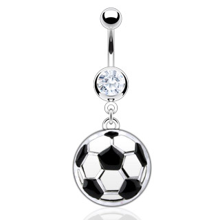 Piercing do pupíku fotbalový míč