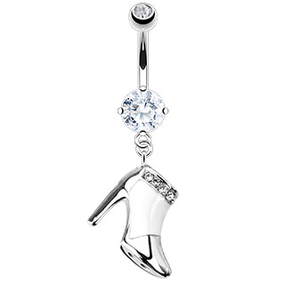 Piercing do pupíku čirá bota