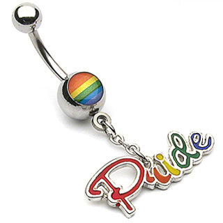 Piercing do pupíku pride
