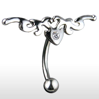 Piercing do pupíku čirá