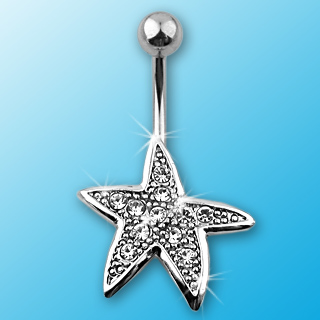 Piercing do pupíku čirá