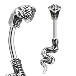 Piercing do pupíku kobra