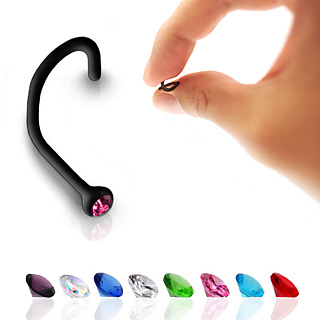 Piercing do nosu 1 mm fuchsia