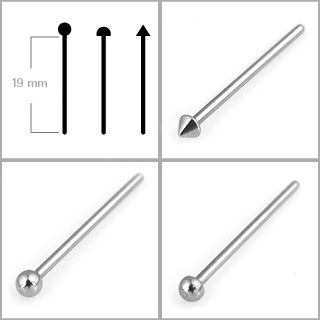 Piercing do nosu 1 mm kopulka