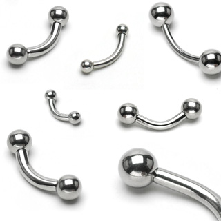 Piercing do obočí 1,6x10x5mm