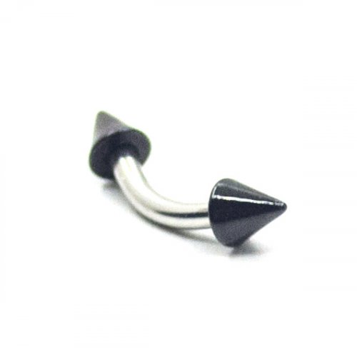 Piercing do obočí 1,6x8x(4x4)mm