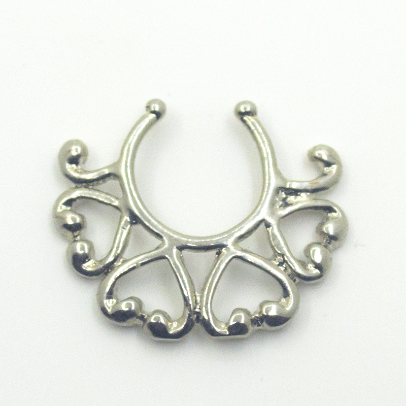 Septum piercing falešný
