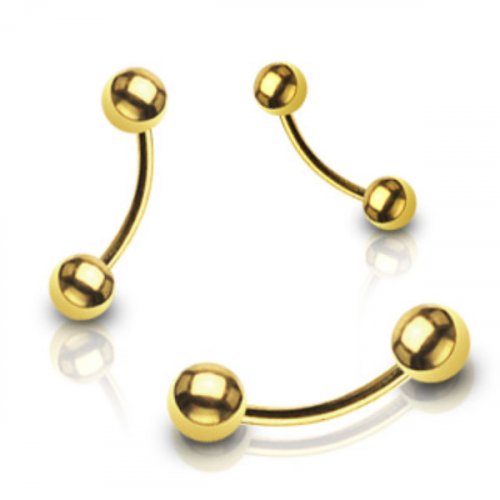 Piercing do obočí 1,6x10x5mm