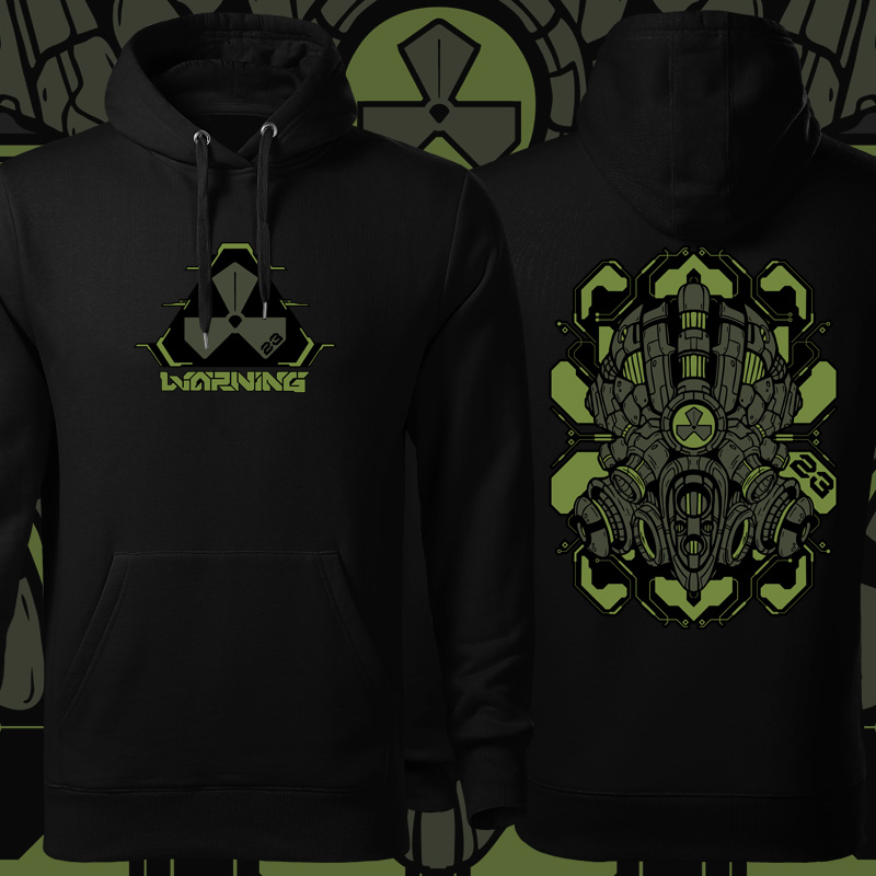 Mikina tekno pánská Warning