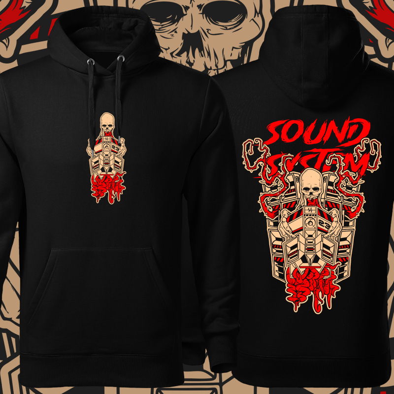 Mikina tekno pánská Zombie