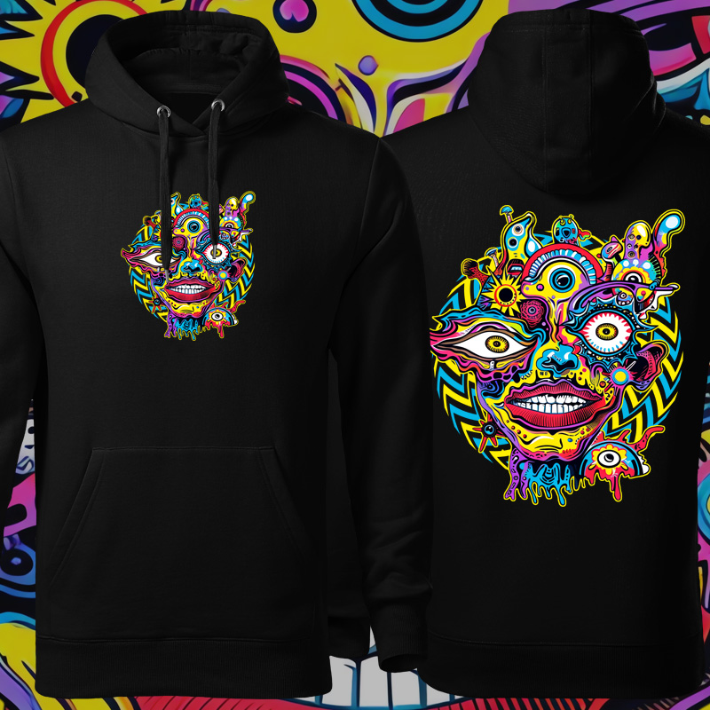 Mikina tekno pánská Psychedelic