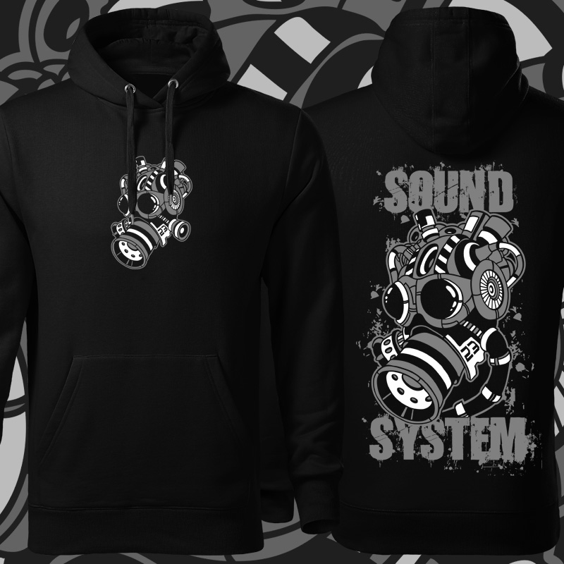 Mikina tekno pánská Gas mask