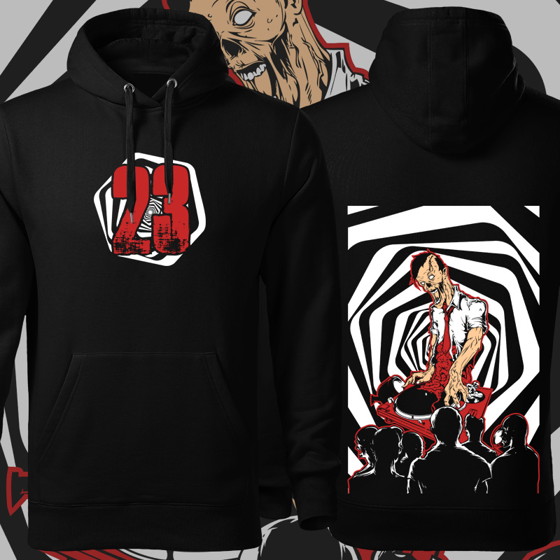 Mikina tekno pánská Zombie DJ