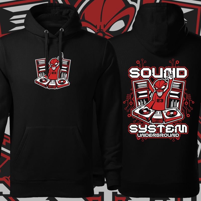 Mikina tekno pánská Sound system