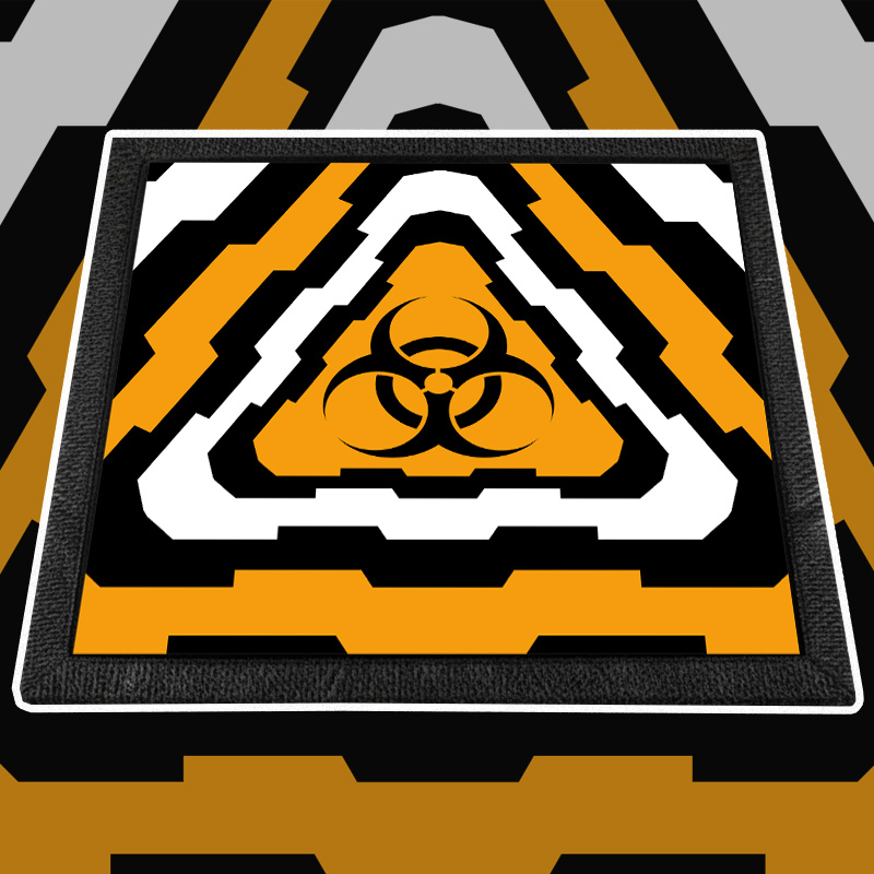 Nášivka tekno Biohazard