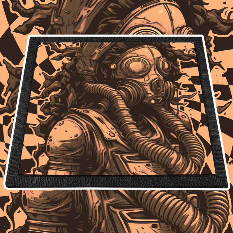 Nášivka tekno Gas mask