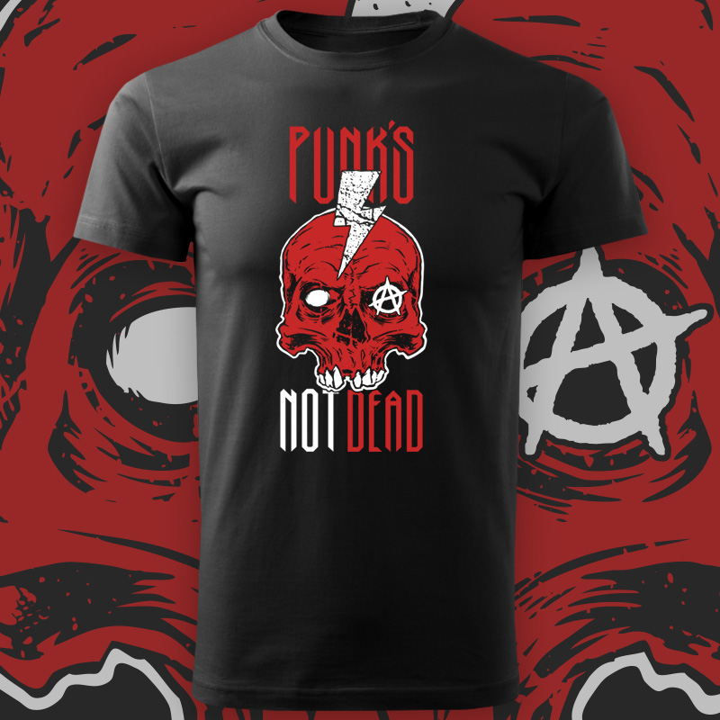Tričko punk pánské Punk skull