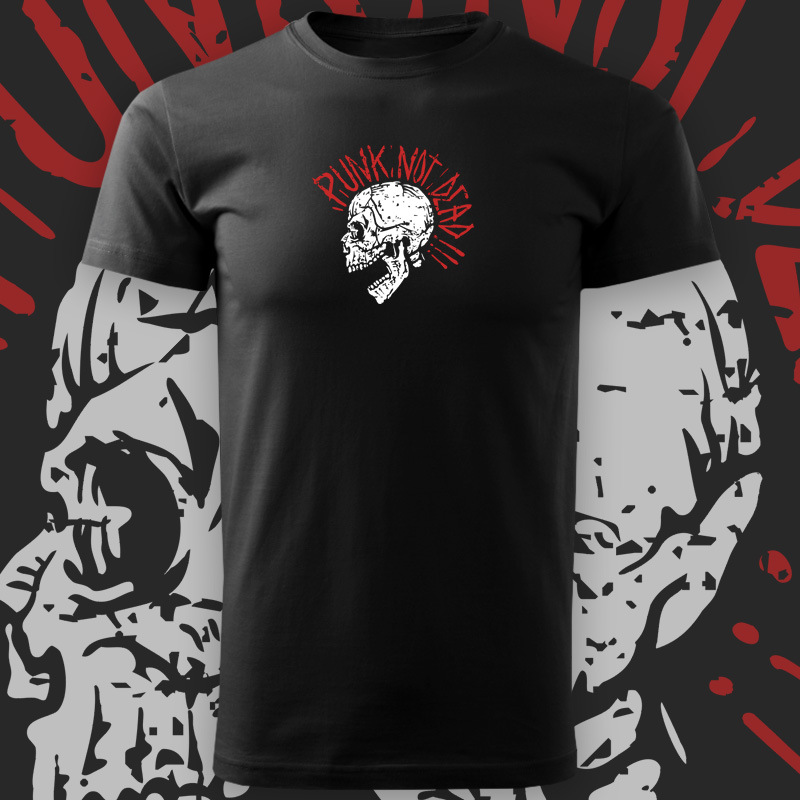 Tričko punk pánské Punk skull