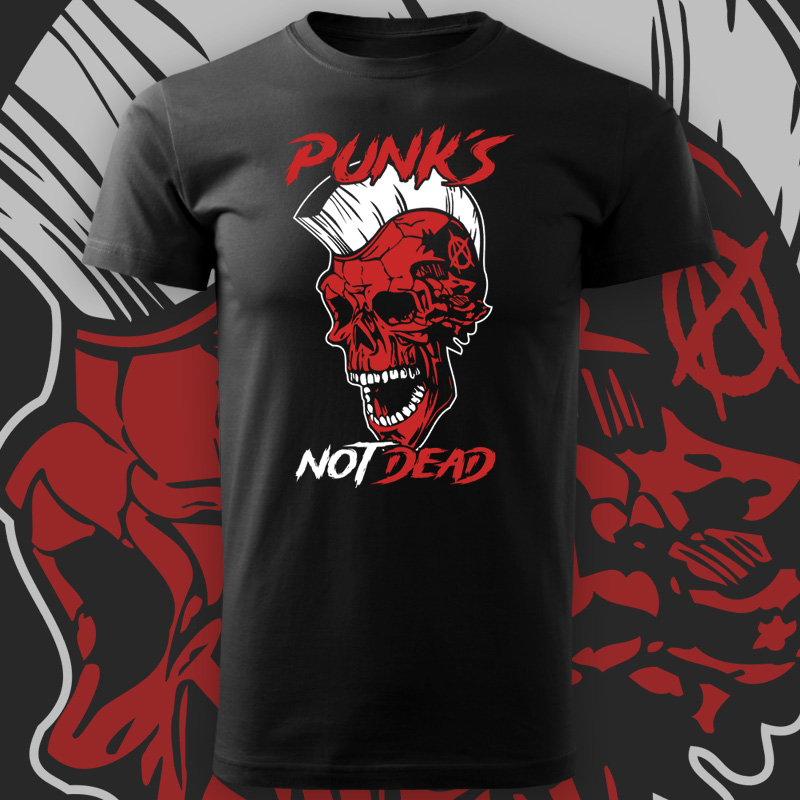 Tričko punk pánské Punks not dead