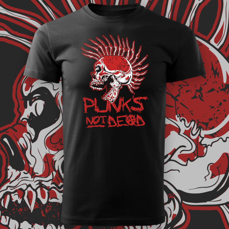 Tričko punk pánské Punks not dead