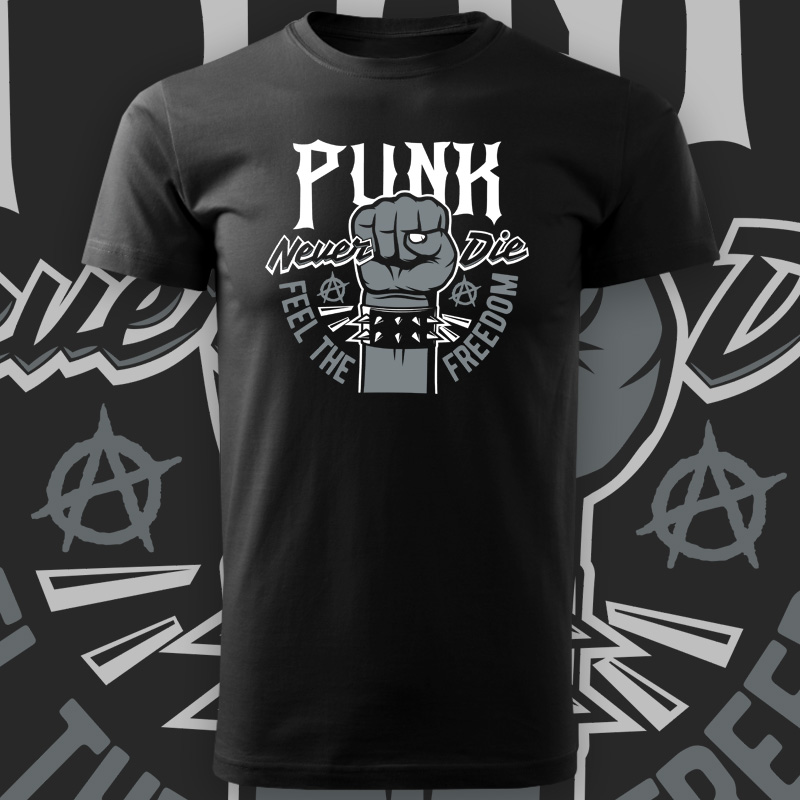 Tričko punk pánské Punk never die