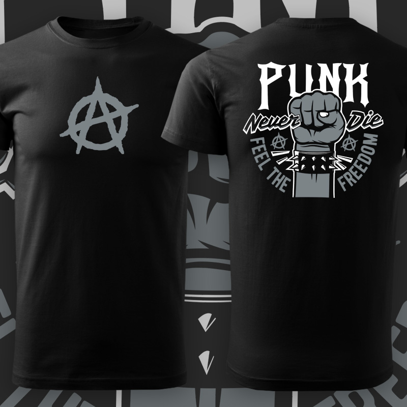 Tričko punk pánské Punk never die