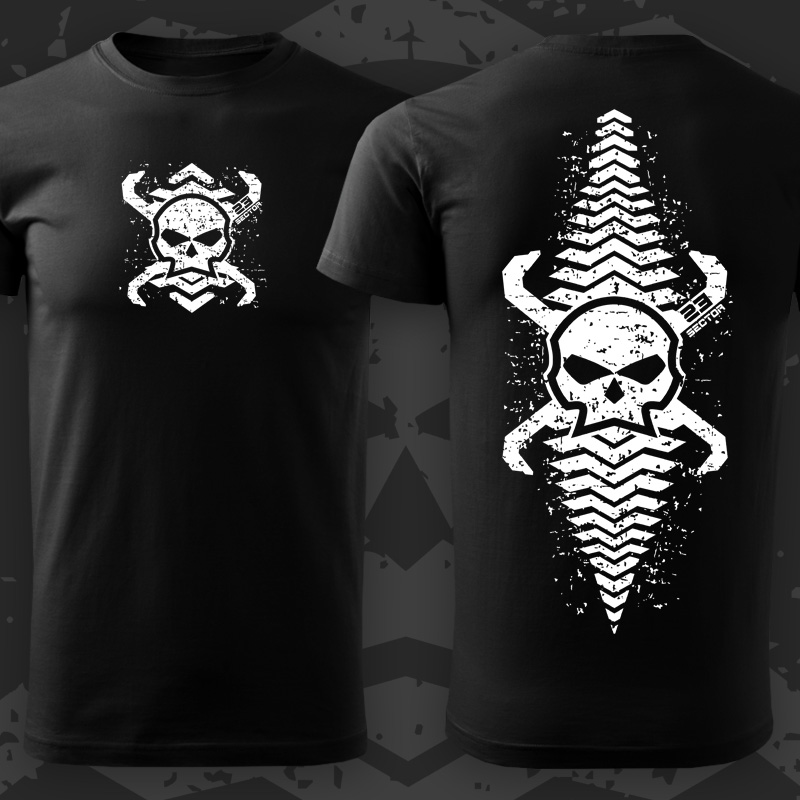 Tričko tekno pánské Skull 23