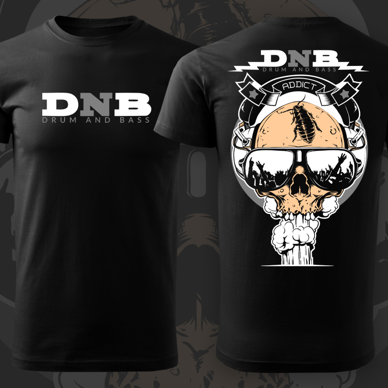 Tričko dnb, drum and bass pánské Addict