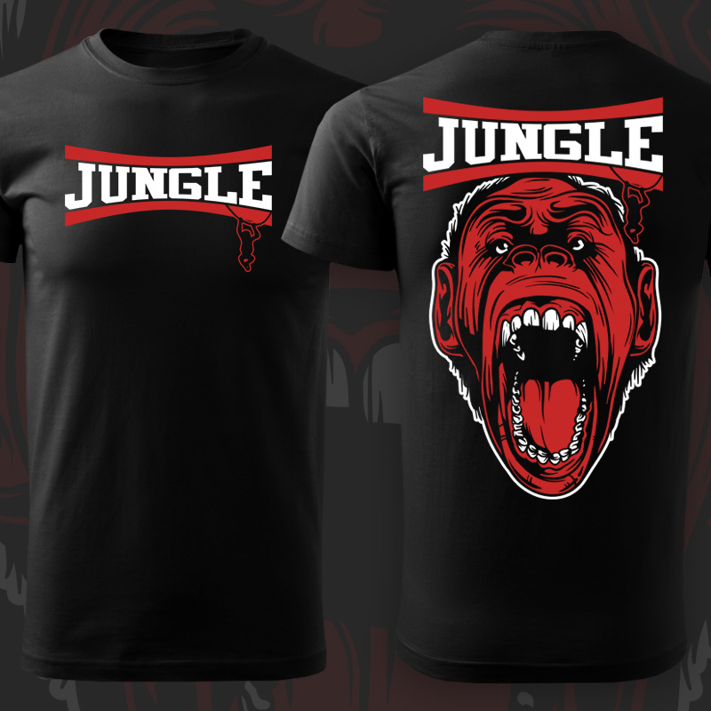 Tričko dnb, drum and bass pánské Jungle