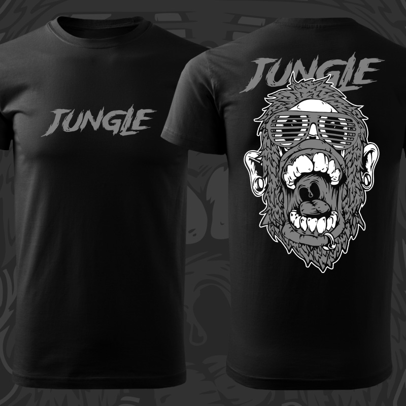 Tričko dnb, drum and bass pánské Jungle