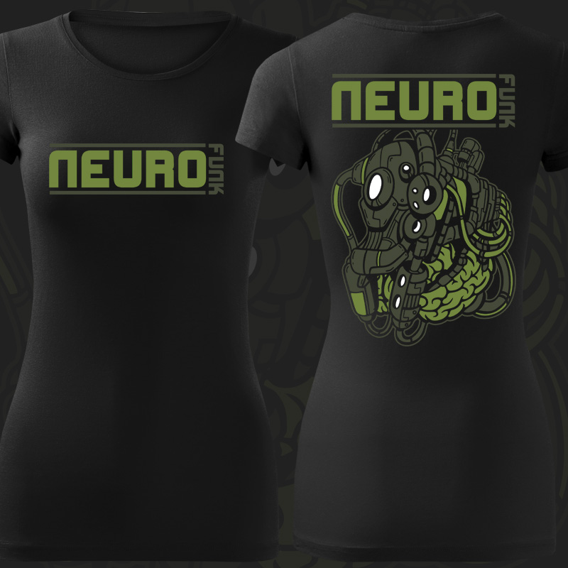 Tričko dnb, drum and bass dámské Neurofunk