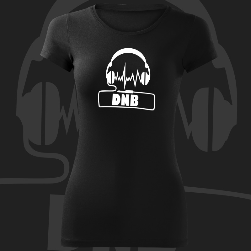 Tričko dnb, drum and bass dámské Phones
