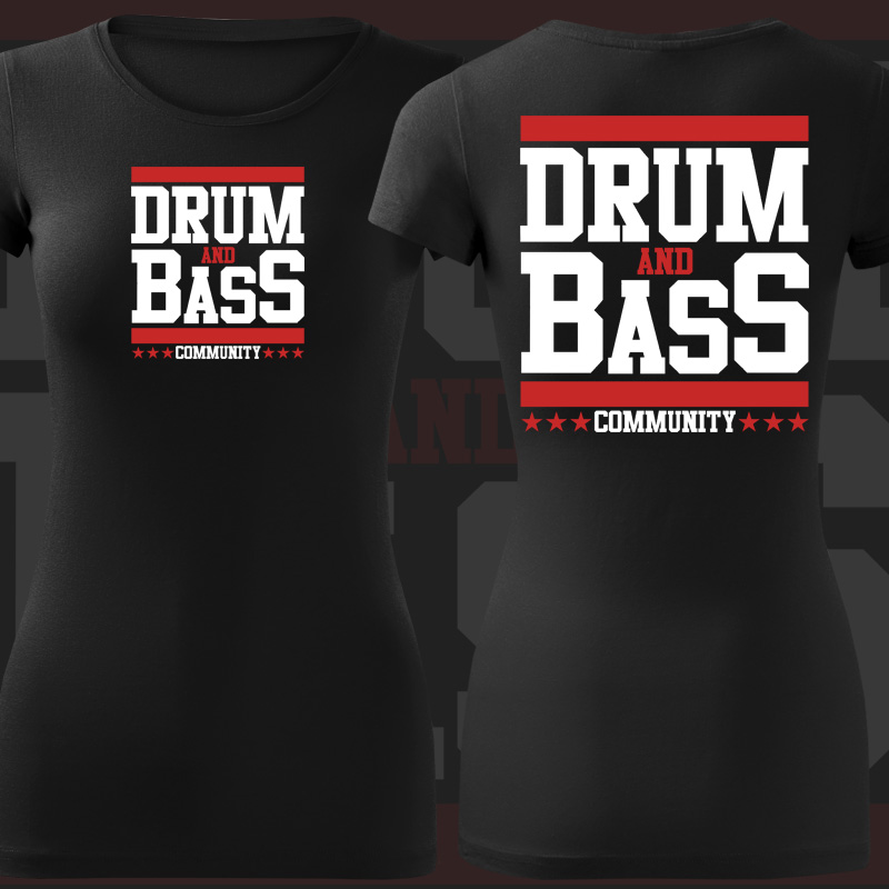 Tričko dnb, drum and bass dámské