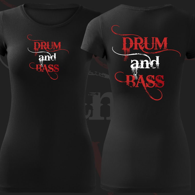 Tričko dnb, drum and bass dámské 