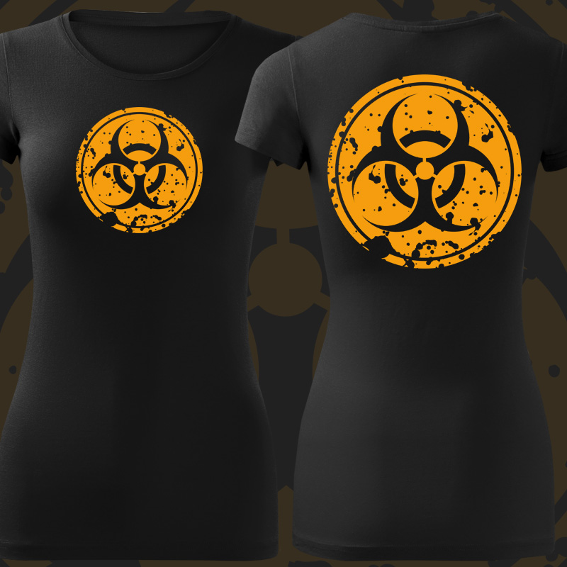 Tričko dnb, drum and bass dámské Biohazard