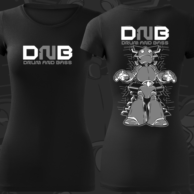 Tričko dnb, drum and bass dámské 