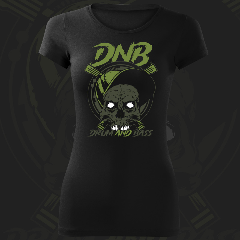 Tričko dnb, drum and bass dámské