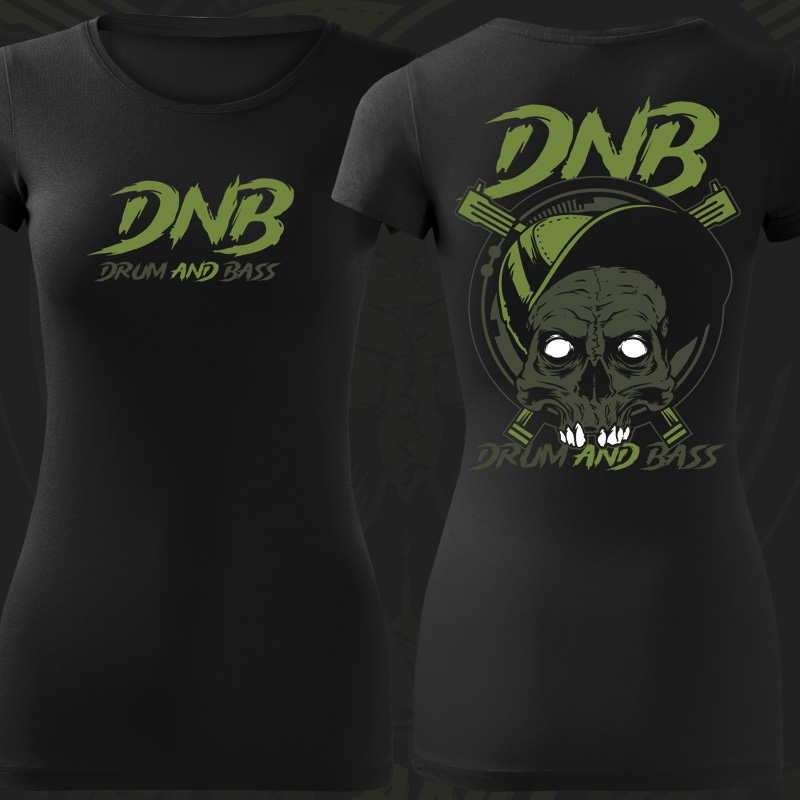 Tričko dnb, drum and bass dámské 